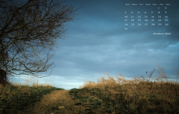 FREE March Desktop Calendar