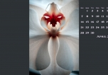 FREE April Desktop Calendar